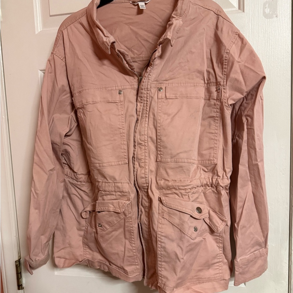 Time and Tru Women's Blush Utility Jacket
